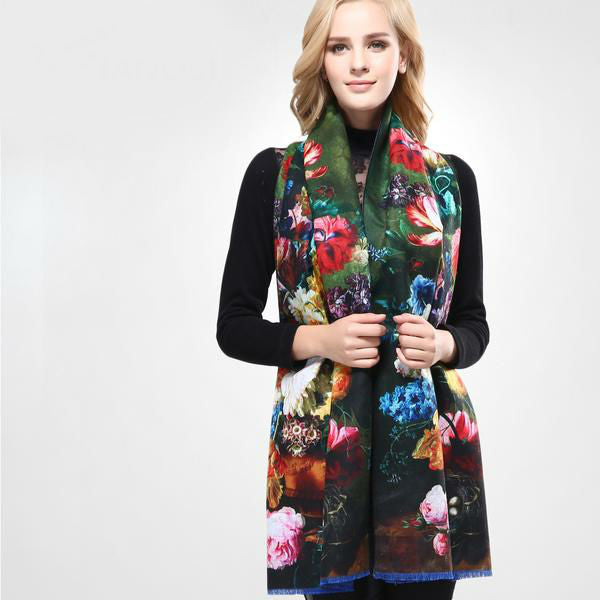 Floral Thicen Women Shawl